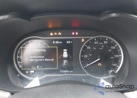 2021 Nissan Versa Sv Xtronic Cvt z USA, uszkodzony, nr VIN 3N1CN8EV2ML863783